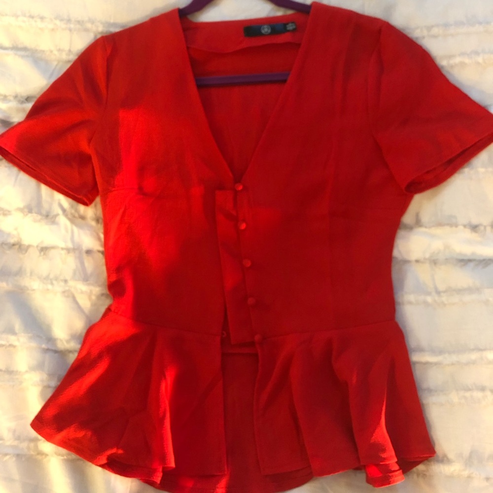 Missguided Peplum Blouse